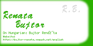 renata bujtor business card